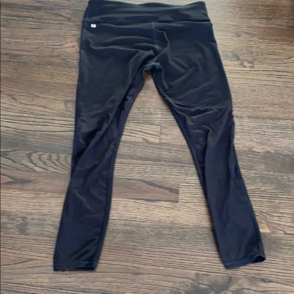 Fabletics Black Mesh Panel Leggings Medium M